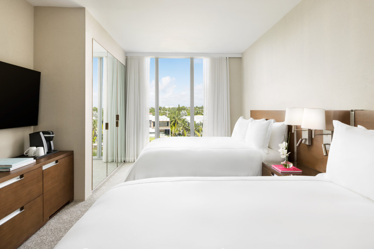 Double queen room at The Altair Hotel