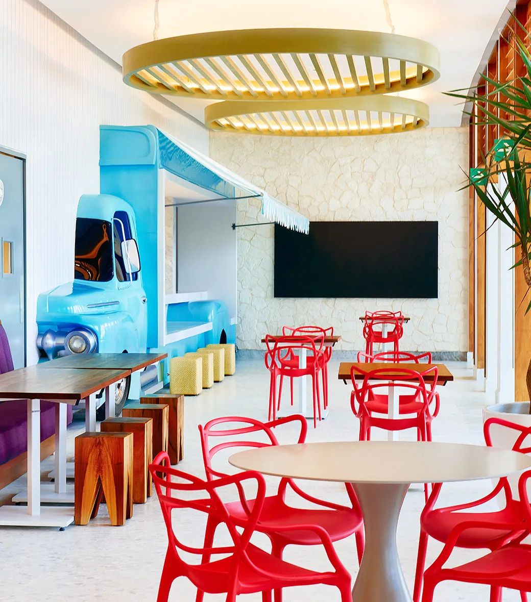 Kids club dining room at SLS Playa Mujeres